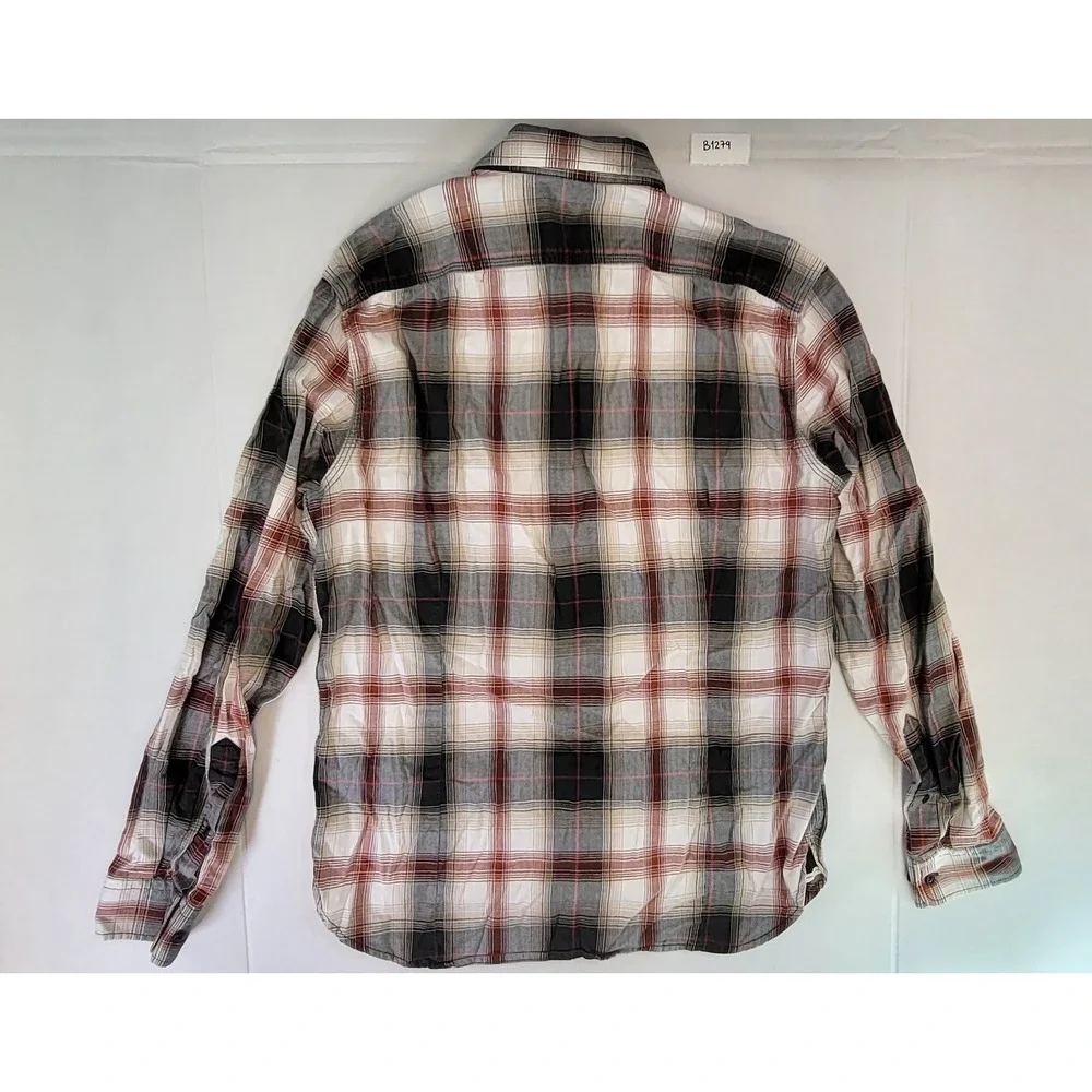 Banana Republic Slim Fit Plaid Long Sleeve Button‎ Down Shirt Men's Medium